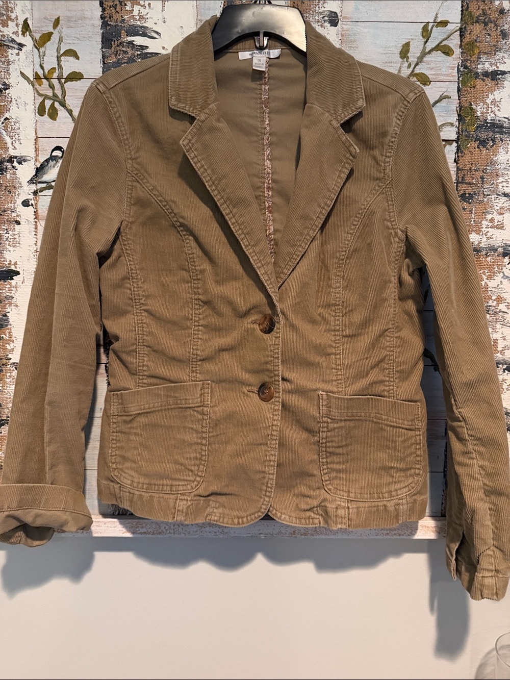 Sussan Brown Corduroy Tailored Blazer